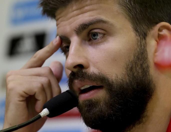 Gerard Piqué con la selección