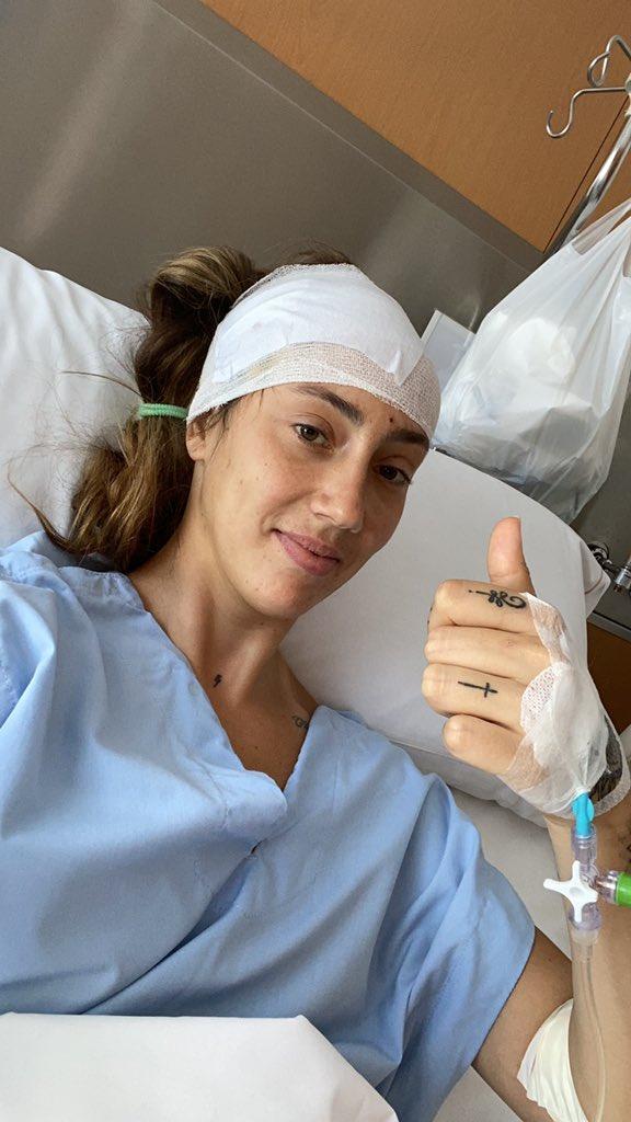 Virginia Torrecilla, operada con éxito de un tumor en la cabeza
