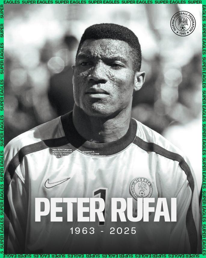Muere el mítico portero Peter Rufai
