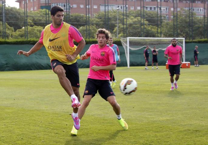 ENTRENAMIENTO DEL FUTBOL CLUB BARCELONA.