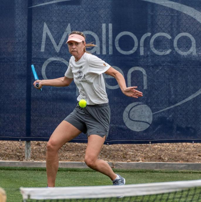 Entrenamiento de María Sharápova