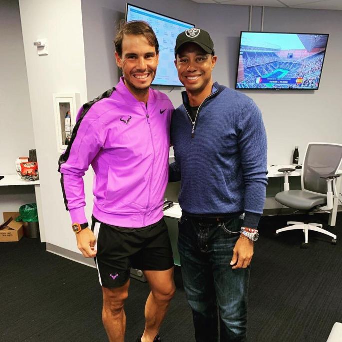 Rafael Nadal y Tiger Woods