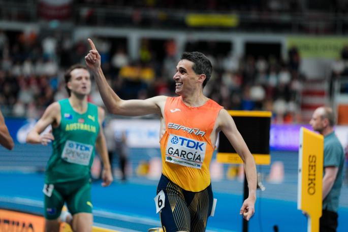 Mariano García, campeón del mundo de los 1.500 metros