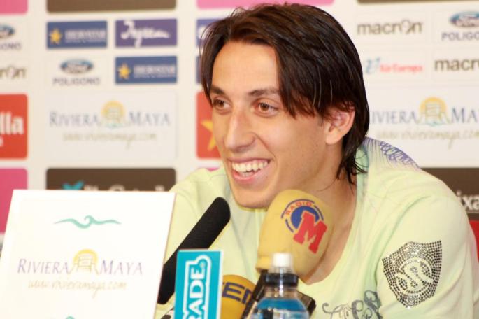 PALMA. FUTBOL. EL FUTBOLISTA DEL REAL MALLORCA PEDRO GEROMEL EN RUEDA DE PRENSA EN SON BIBILONI.
