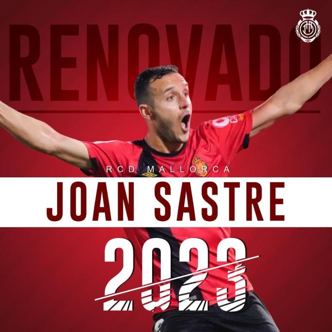 Joan Sastre renueva con el Real Mallorca hasta 2023