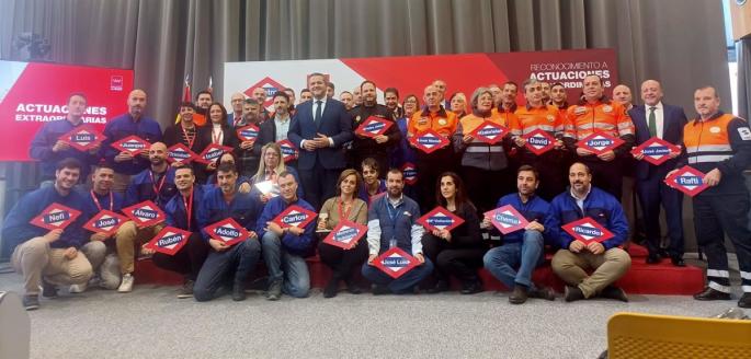 La Comunidad reconoce a 108 'Héroes de Metro': ayuda en la dana, revertir una parada o evitar un arrollamiento en vía