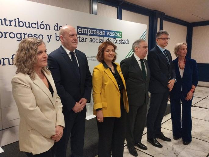 Empresas vascas generan el 70% del PIB de Euskadi y empleo y su contribución fiscal equivale al 94% del gasto social