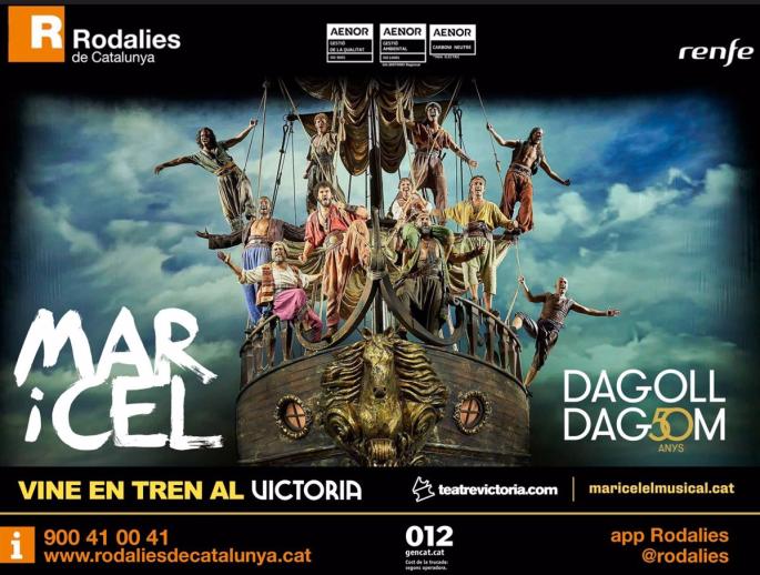 Renfe colabora con la difusión del musical 'Mar i Cel' en el Teatre Victòria