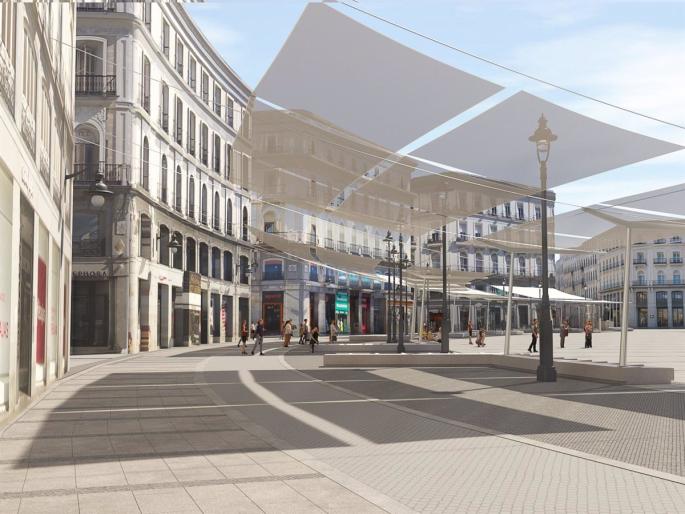 Cuenta atrás para las sombras en Sol en forma de toldos, que estarán instalados este mes de junio