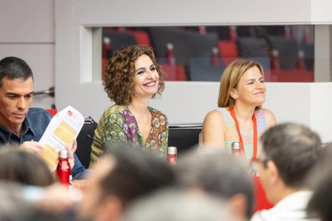 La vicesecretaria general del PSOE y líder del PSOE-A, María Jesús Montero, en el Comité Federal del PSOE.