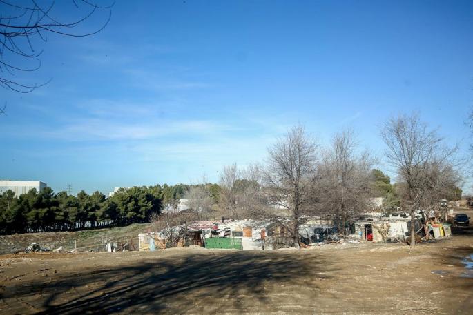 Sucesos.- Desalojadas varias chabolas por un incendio en el Sector 6 de la Cañada Real