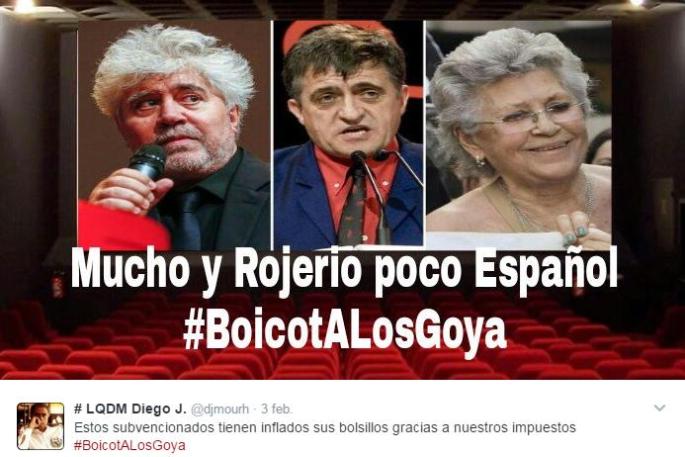 #BoicotalosGoya