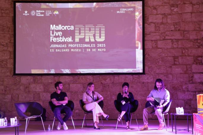 Una de las mesas redondas que han tenido lugar este viernes en las jornadas Mallorca Live PRO en Es Baluard.