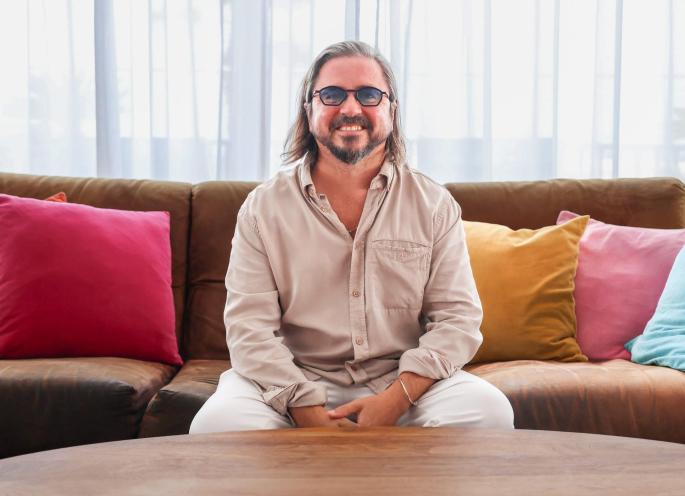 Álvaro Martínez, CEO del Mallorca Live Festival, posa para este diario en el Hotel Portixol de Palma.