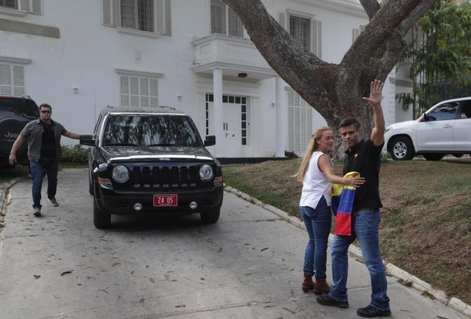 Leopoldo López junto a Lilian Tintori