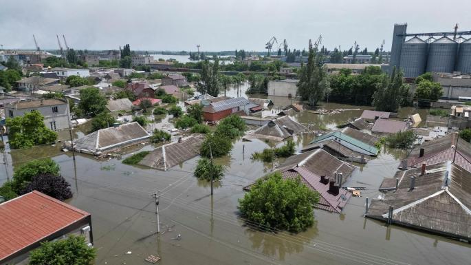 Inundaciones en Kajovka