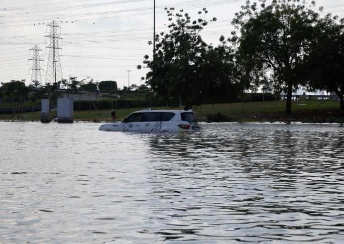 Aftermath of floods caused by heavy rains in Dubai