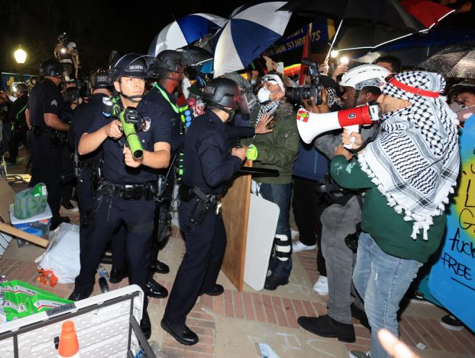 Protesta en UCLA por Gaza