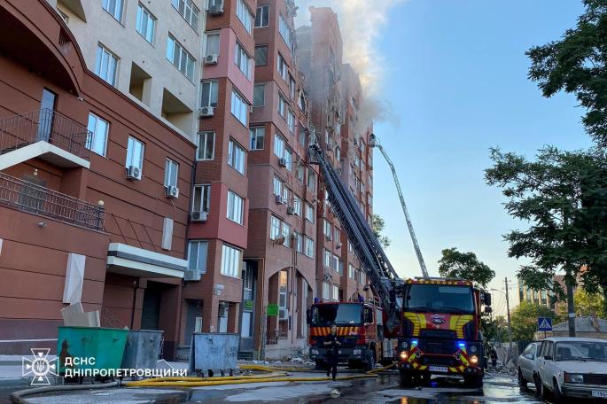 Ataque ruso en Dnipró