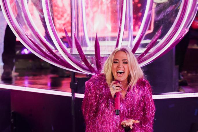 Carrie Underwood en una imagen de archivo en la celebración del Año Nuevo en Nueva York.
