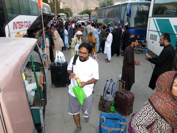 Paquistaníes evacuados en Irán