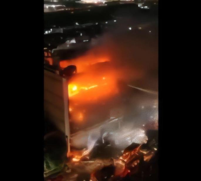 Incendio en Irak