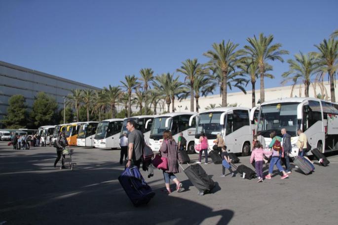 Turistas en Palma