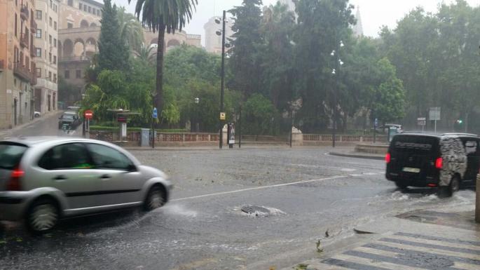Tormenta en Mallorca