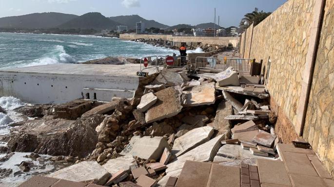 El temporal ha causado importantes destrozos en las zonas turísticas