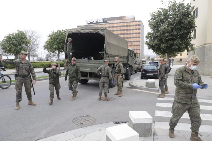 El Ejército ya ha trasladado a Palma los equipos de desinfección