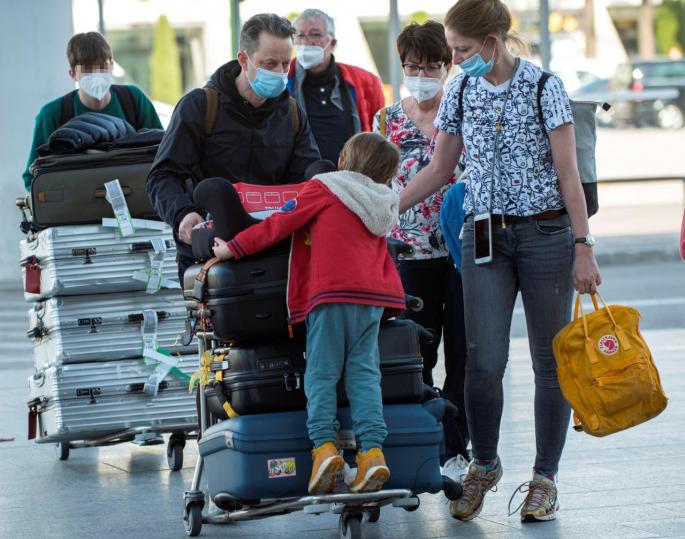 Llegada de vuelos desde Alemania al aeropuerto de Palma