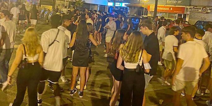 Botellón en Mallorca