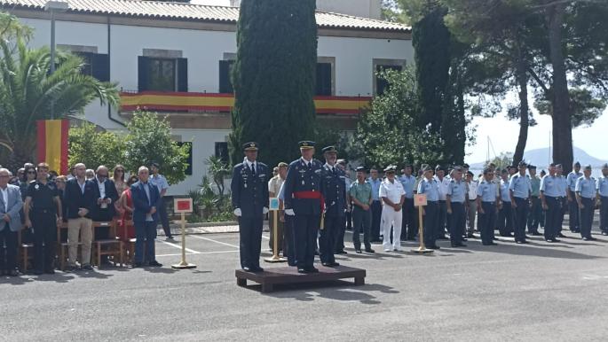 Relevo en el mando de la base militar de Pollença