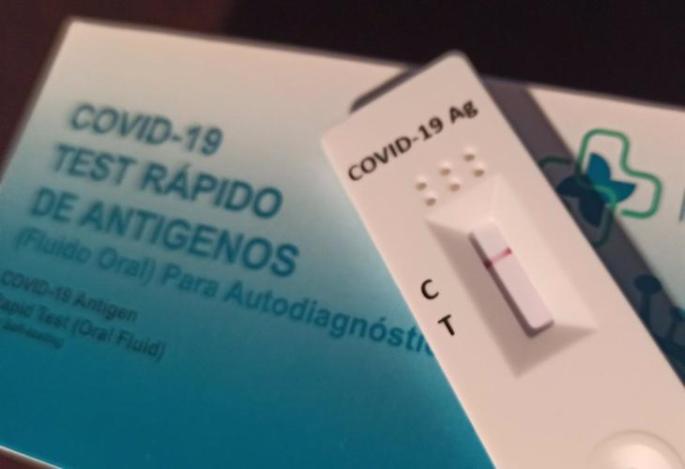 Imagen de un test de antígenos