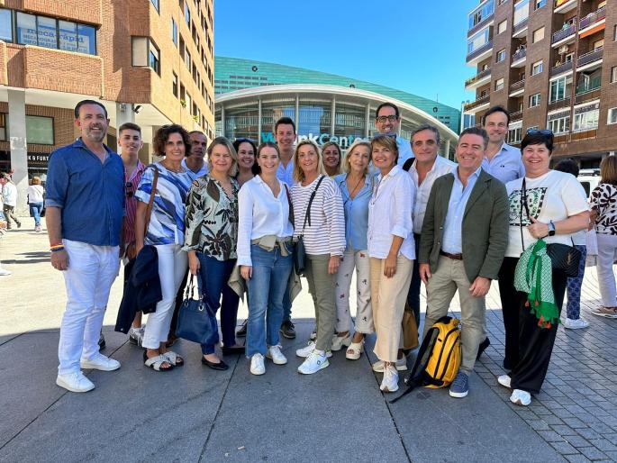 Imagen de la delegación del PP balear que se ha desplazado este domingo a Madrid