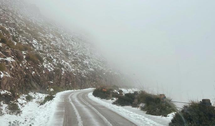 Primera nevada del año en Mallorca