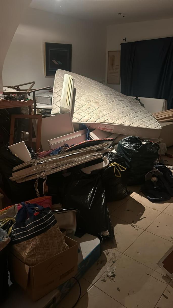 Algunas casas quedan destrozadas tras la okupación