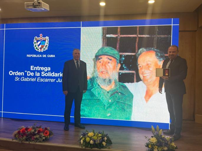 Cuba homenajea a Gabriel Escarrer Julià por su contribución al desarrollo turístico