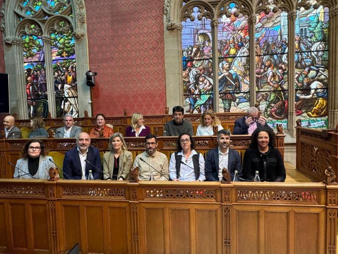 Los consellers del grupo socialista en el Consell de Mallorca.