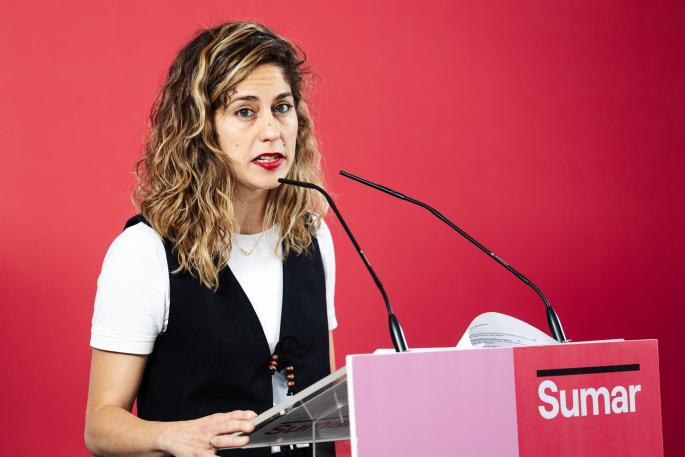 La secretaria de Organización de Sumar, Lara Hernández