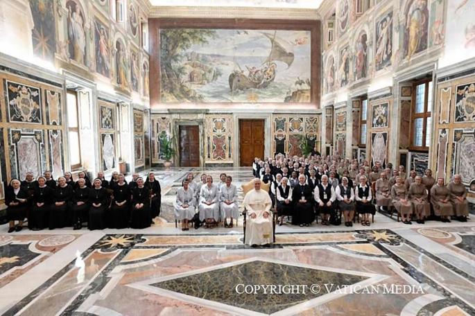 Audiencia del papa León XIV a la congregación de las Hermanas Agustinas