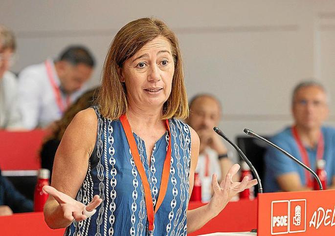 La secretaria general del PSIB, durante su intervención en el comité.