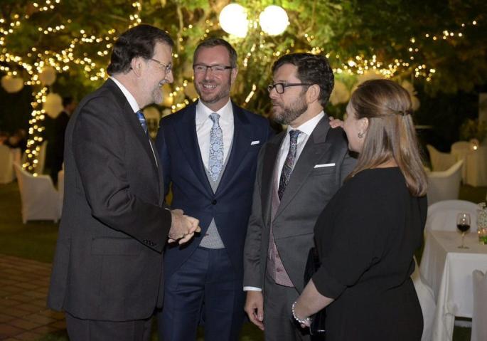 Mariano Rajoy, Javier Maroto, Josema Rodríguez y Elvira Fernández.