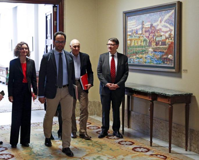 Meritxell Batet, Antonio Hernando, Rodolfo Ares y Jordi Sevilla
