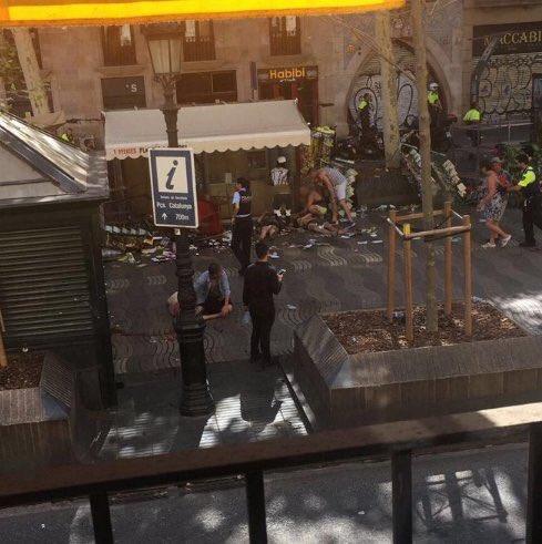 Atropello masivo en Barcelona