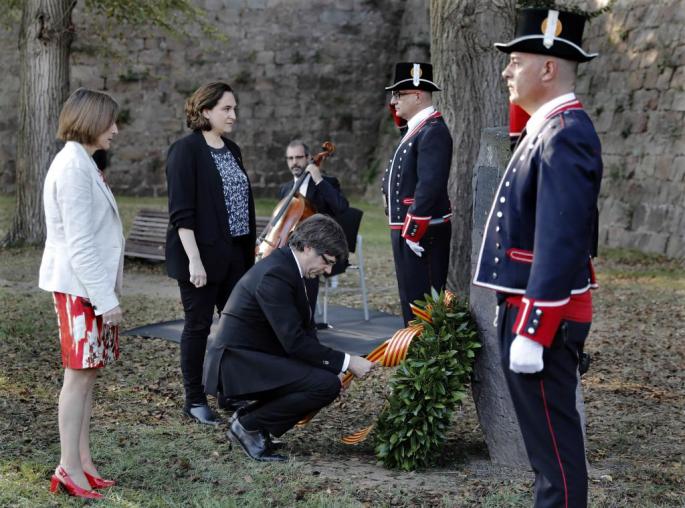 Homenaje floral al expresident Lluís Companys