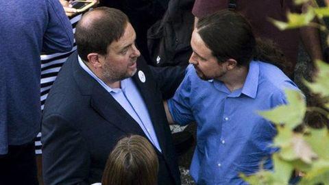 Oriol Junqueras y Pablo Iglesias