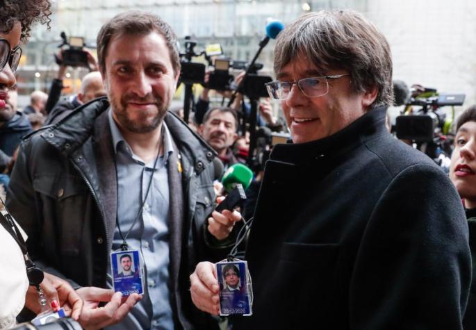 Carles Puigdemont y Antoni Comín