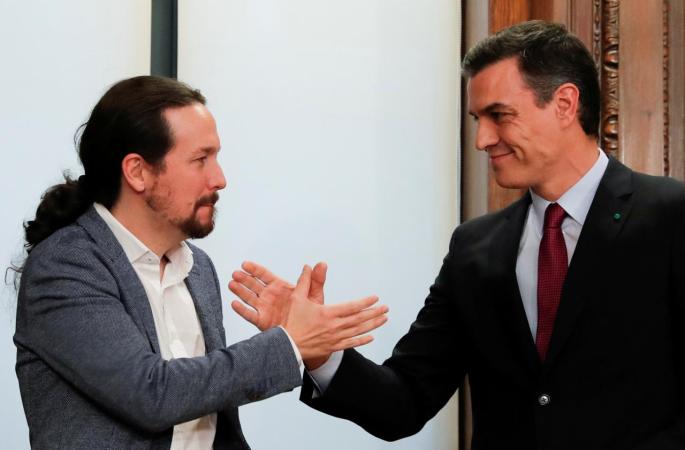 Pablo Iglesias y Pedro Sánchez