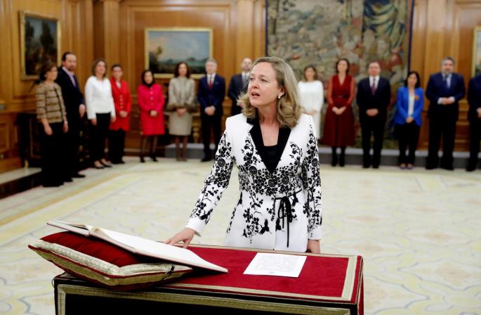 Nadia Calviño, nueva vicepresidenta de Asuntos Económico, jura su cargo